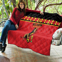 World Football 2026 Belgium Quilt Belgian Lion Go Champions - Wonder Print Shop