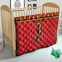 World Football 2026 Belgium Quilt Belgian Lion Go Champions - Wonder Print Shop