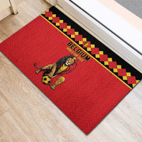World Football 2026 Belgium Rubber Doormat Belgian Lion Go Champions - Wonder Print Shop