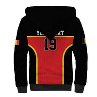 Custom World Football 2026 Belgium Sherpa Hoodie Belgian Lion Go Champions - Wonder Print Shop
