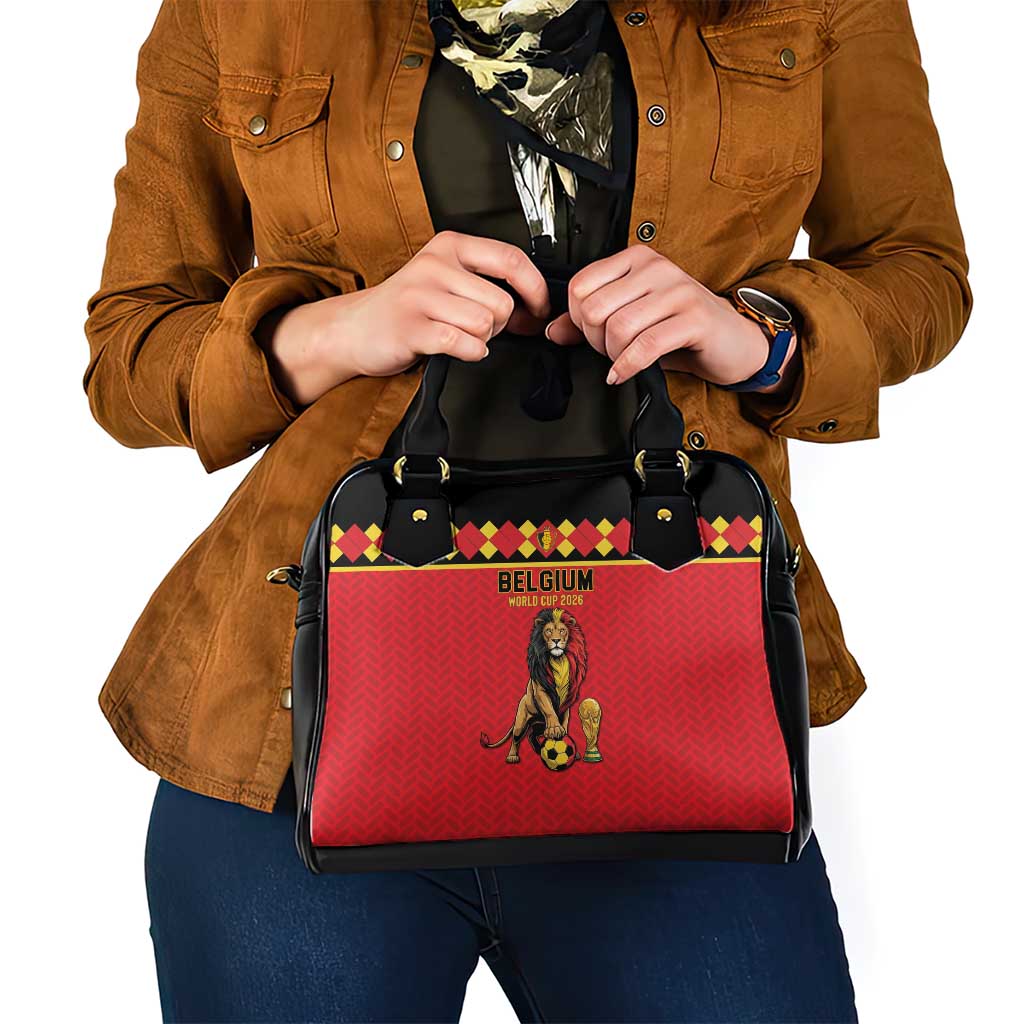 World Football 2026 Belgium Shoulder Handbag Belgian Lion Go Champions - Wonder Print Shop