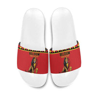 World Football 2026 Belgium Slide Sandals Belgian Lion Go Champions - Wonder Print Shop