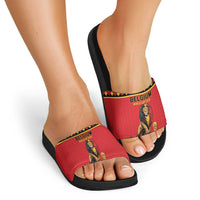 World Football 2026 Belgium Slide Sandals Belgian Lion Go Champions - Wonder Print Shop