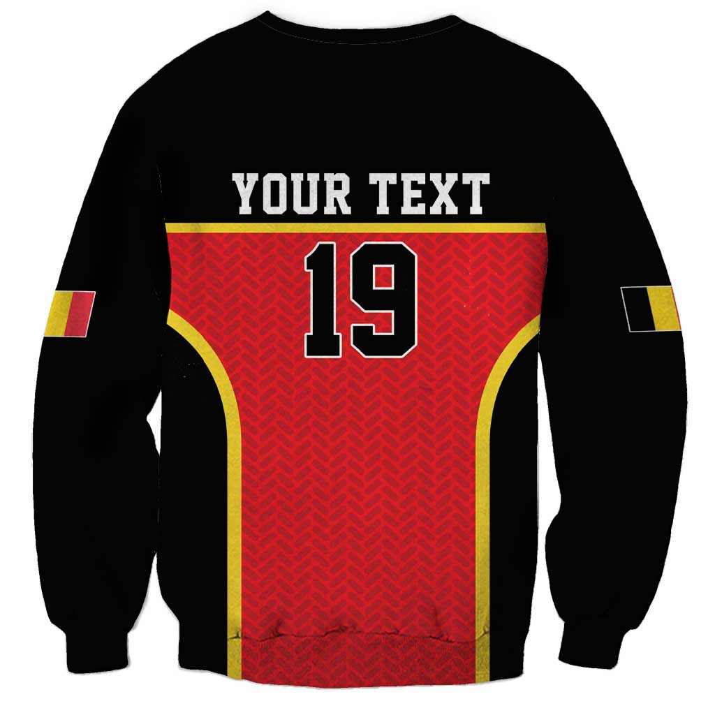 Custom World Football 2026 Belgium Sweatshirt Belgian Lion Go Champions - Wonder Print Shop