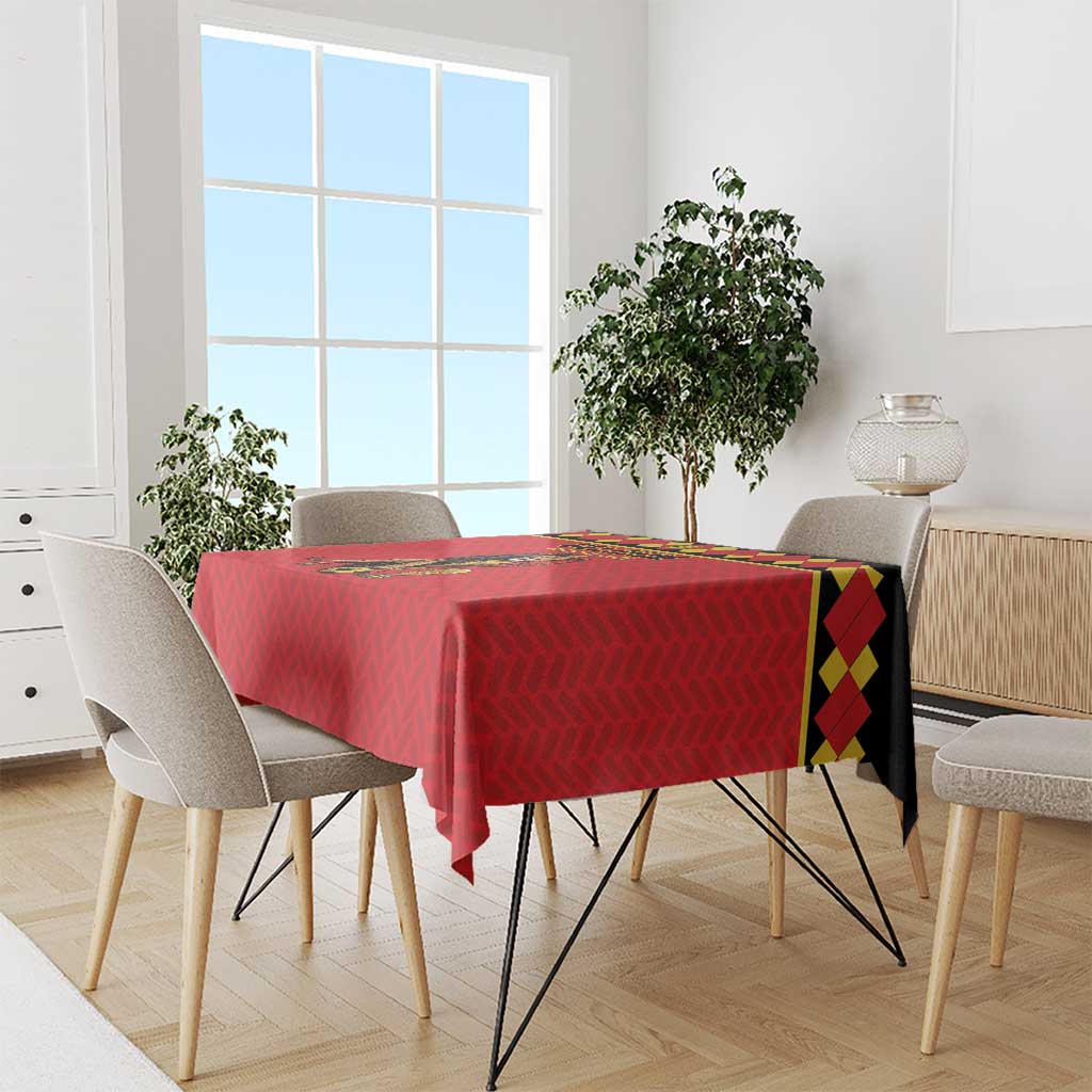 World Football 2026 Belgium Tablecloth Belgian Lion Go Champions - Wonder Print Shop