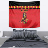 World Football 2026 Belgium Tapestry Belgian Lion Go Champions - Wonder Print Shop
