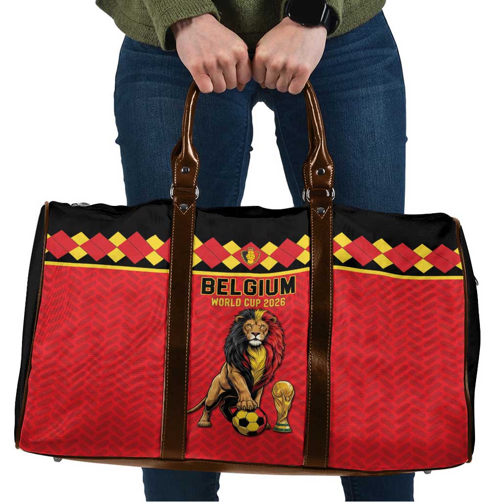 World Football 2026 Belgium Travel Bag Belgian Lion Go Champions - Wonder Print Shop