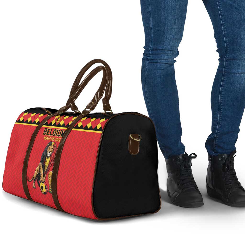 World Football 2026 Belgium Travel Bag Belgian Lion Go Champions - Wonder Print Shop