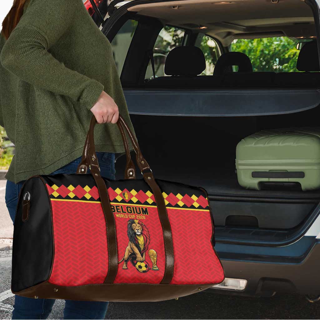 World Football 2026 Belgium Travel Bag Belgian Lion Go Champions - Wonder Print Shop