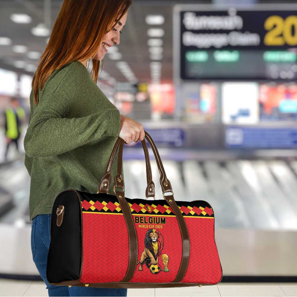 World Football 2026 Belgium Travel Bag Belgian Lion Go Champions - Wonder Print Shop