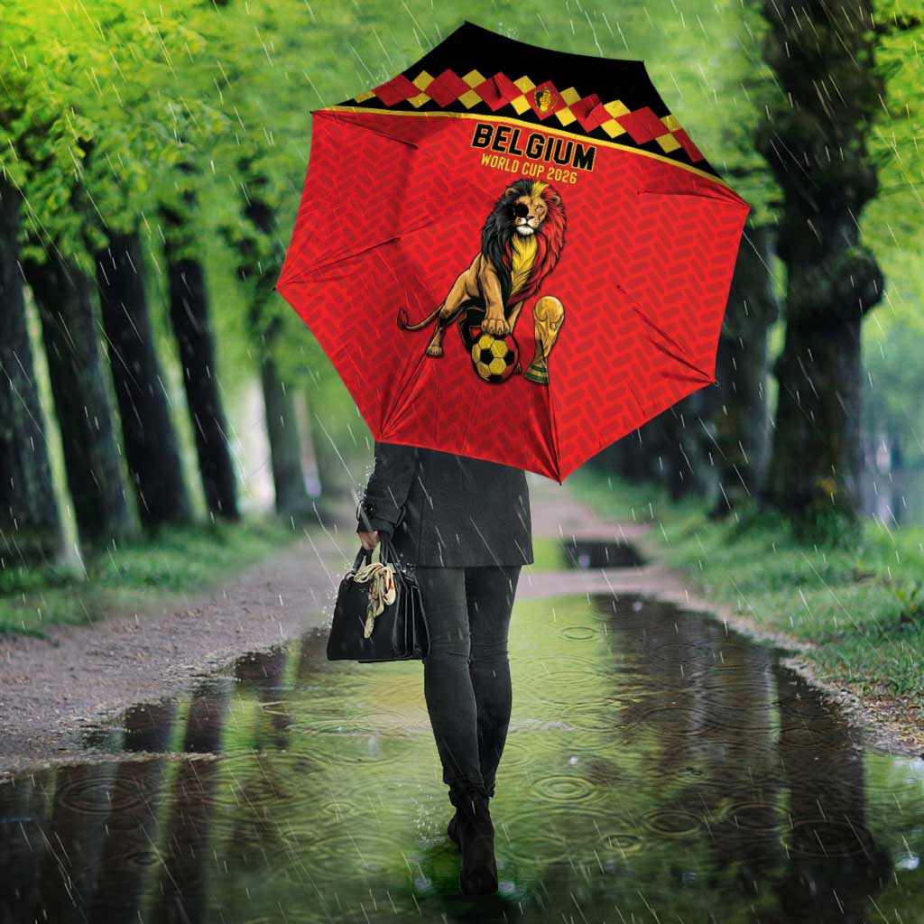 World Football 2026 Belgium Umbrella Belgian Lion Go Champions - Wonder Print Shop