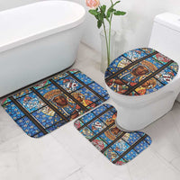 Polish Black Madonna of Czestochowa Bathroom Set Our Lady of Poland Stained Glass