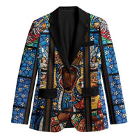 Polish Black Madonna of Czestochowa Blazer Our Lady of Poland Stained Glass