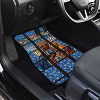 Polish Black Madonna of Czestochowa Car Mats Our Lady of Poland Stained Glass