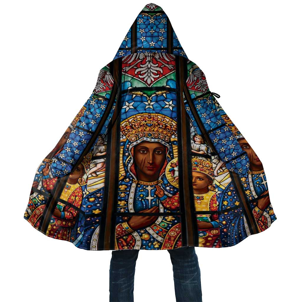 Polish Black Madonna of Czestochowa Cloak Our Lady of Poland Stained Glass