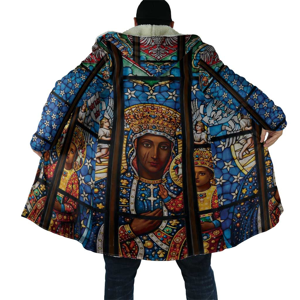 Polish Black Madonna of Czestochowa Cloak Our Lady of Poland Stained Glass