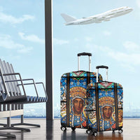 Polish Black Madonna of Czestochowa Luggage Cover Our Lady of Poland Stained Glass