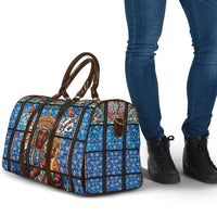 Polish Black Madonna of Czestochowa Travel Bag Our Lady of Poland Stained Glass