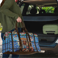 Polish Black Madonna of Czestochowa Travel Bag Our Lady of Poland Stained Glass