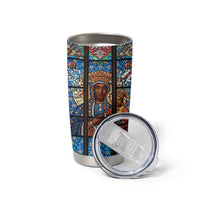 Polish Black Madonna of Czestochowa Tumbler Cup Our Lady of Poland Stained Glass