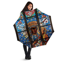 Polish Black Madonna of Czestochowa Umbrella Our Lady of Poland Stained Glass