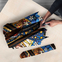 Polish Black Madonna of Czestochowa Umbrella Our Lady of Poland Stained Glass