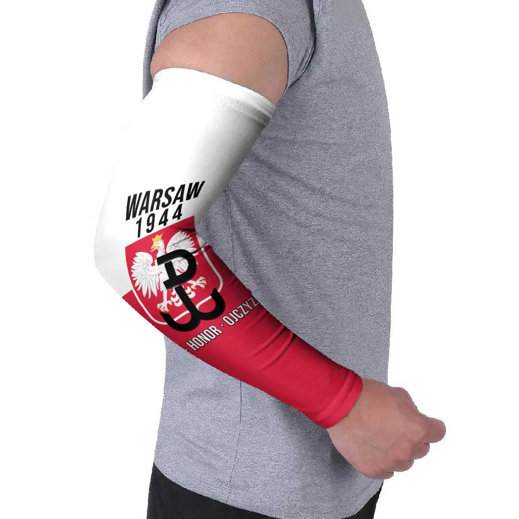 Personalized Warsaw Uprising 1944 Poland Arm Sleeves White Eagle Kotwica Bóg Honor Ojczyzna