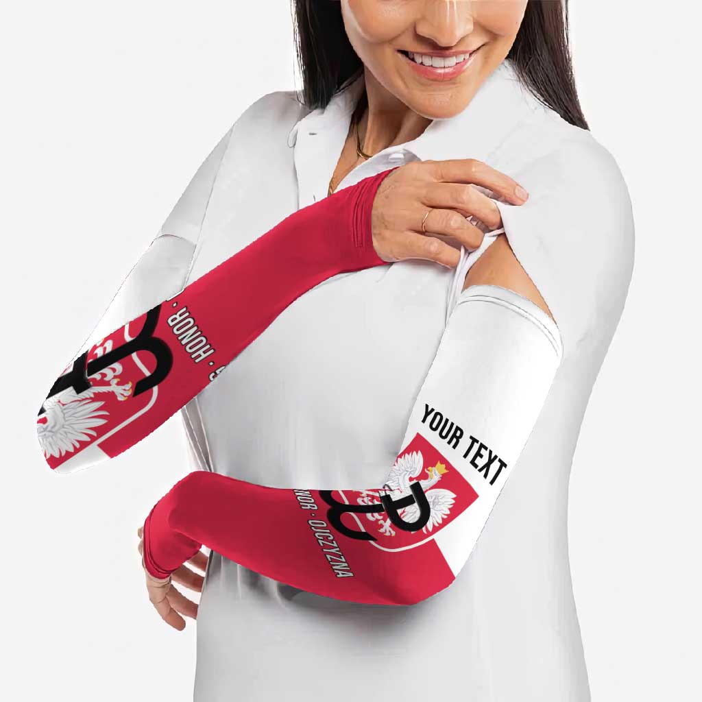 Personalized Warsaw Uprising 1944 Poland Arm Sleeves White Eagle Kotwica Bóg Honor Ojczyzna