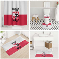 Warsaw Uprising 1944 Poland Bathroom Set White Eagle Kotwica Bóg Honor Ojczyzna