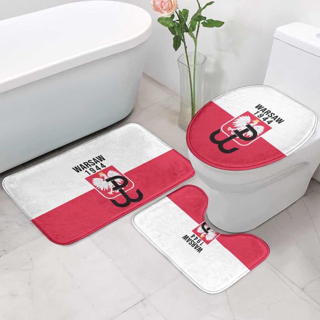 Warsaw Uprising 1944 Poland Bathroom Set White Eagle Kotwica Bóg Honor Ojczyzna