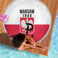 Warsaw Uprising 1944 Poland Beach Blanket White Eagle Kotwica Bóg Honor Ojczyzna