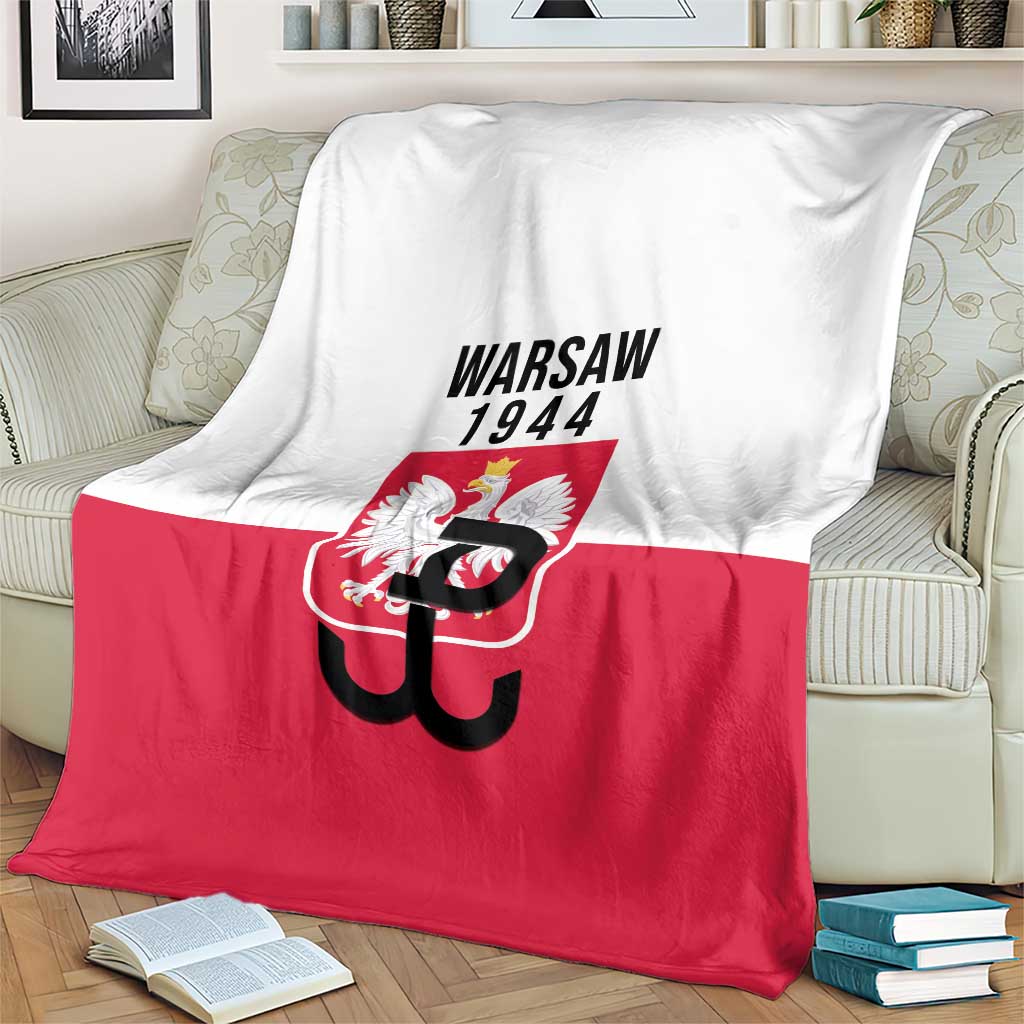 Warsaw Uprising 1944 Poland Blanket White Eagle Kotwica Bóg Honor Ojczyzna