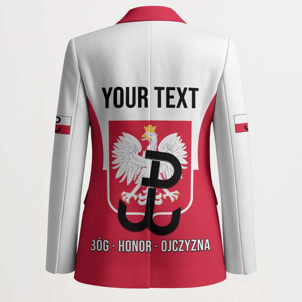 Personalized Warsaw Uprising 1944 Poland Blazer White Eagle Kotwica Bóg Honor Ojczyzna