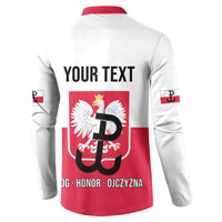 Personalized Warsaw Uprising 1944 Poland Button Sweatshirt White Eagle Kotwica Bóg Honor Ojczyzna
