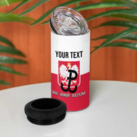 Personalized Warsaw Uprising 1944 Poland 4 in 1 Can Cooler Tumbler White Eagle Kotwica Bóg Honor Ojczyzna