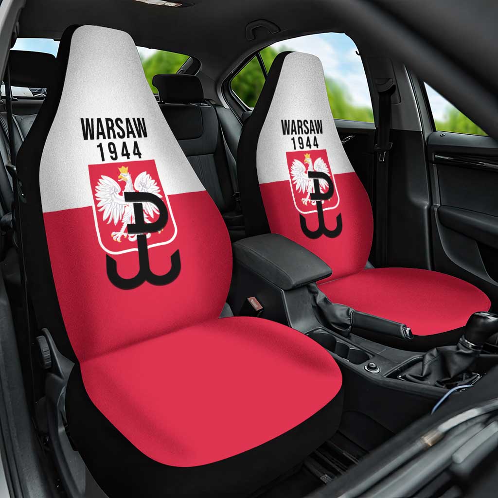 Warsaw Uprising 1944 Poland Car Seat Cover White Eagle Kotwica Bóg Honor Ojczyzna