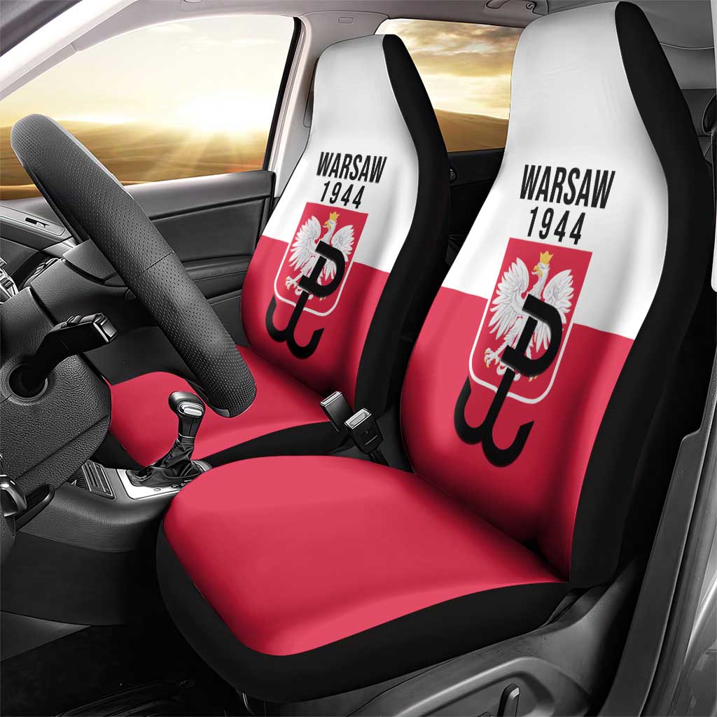 Warsaw Uprising 1944 Poland Car Seat Cover White Eagle Kotwica Bóg Honor Ojczyzna