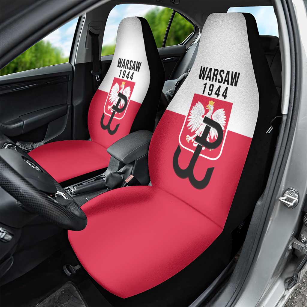 Warsaw Uprising 1944 Poland Car Seat Cover White Eagle Kotwica Bóg Honor Ojczyzna