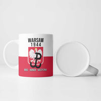 Personalized Warsaw Uprising 1944 Poland Ceramic Mug White Eagle Kotwica Bóg Honor Ojczyzna