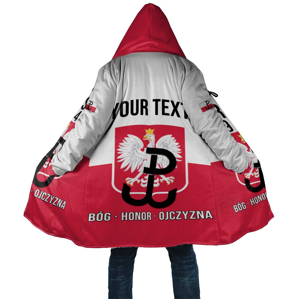 Personalized Warsaw Uprising 1944 Poland Cloak White Eagle Kotwica Bóg Honor Ojczyzna