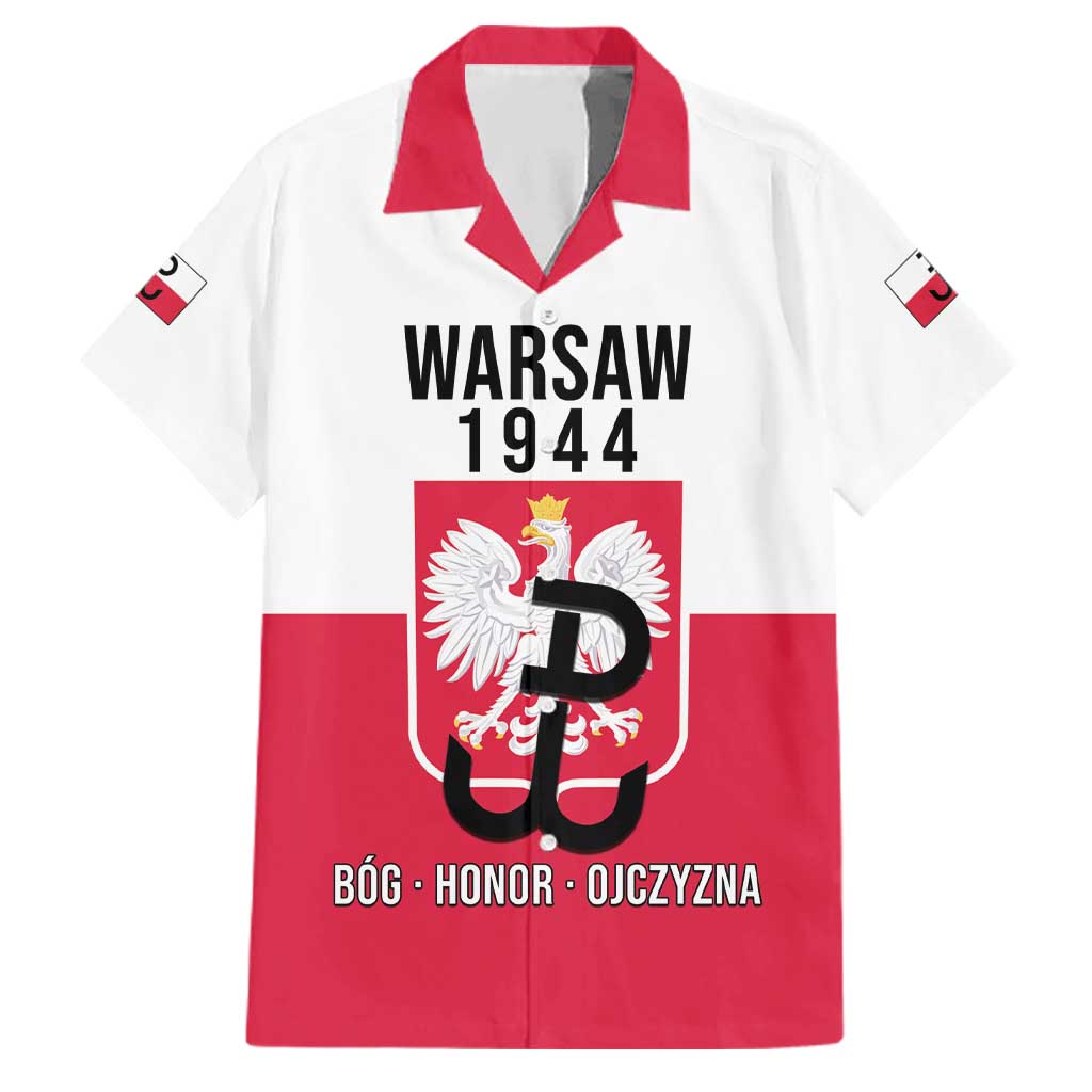 Personalized Warsaw Uprising 1944 Poland Family Matching Long Sleeve Bodycon Dress and Hawaiian Shirt White Eagle Kotwica Bóg Honor Ojczyzna