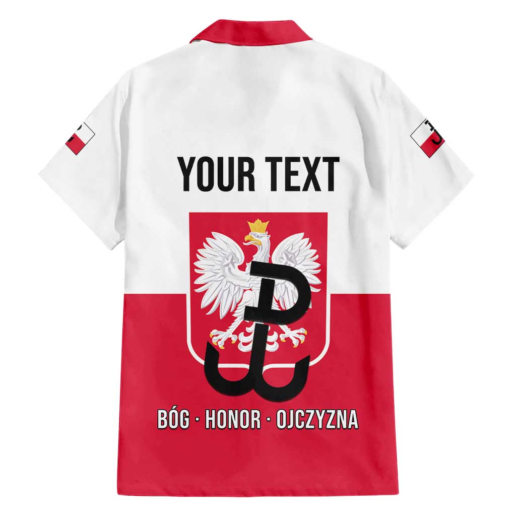 Personalized Warsaw Uprising 1944 Poland Family Matching Off Shoulder Maxi Dress and Hawaiian Shirt White Eagle Kotwica Bóg Honor Ojczyzna