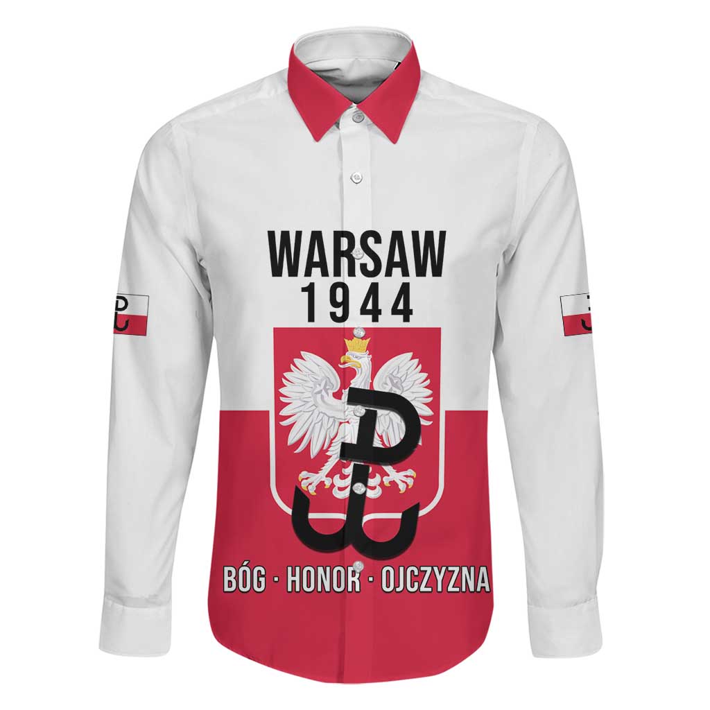 Personalized Warsaw Uprising 1944 Poland Family Matching Tank Maxi Dress and Hawaiian Shirt White Eagle Kotwica Bóg Honor Ojczyzna