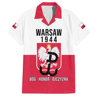 Personalized Warsaw Uprising 1944 Poland Hawaiian Shirt White Eagle Kotwica Bóg Honor Ojczyzna