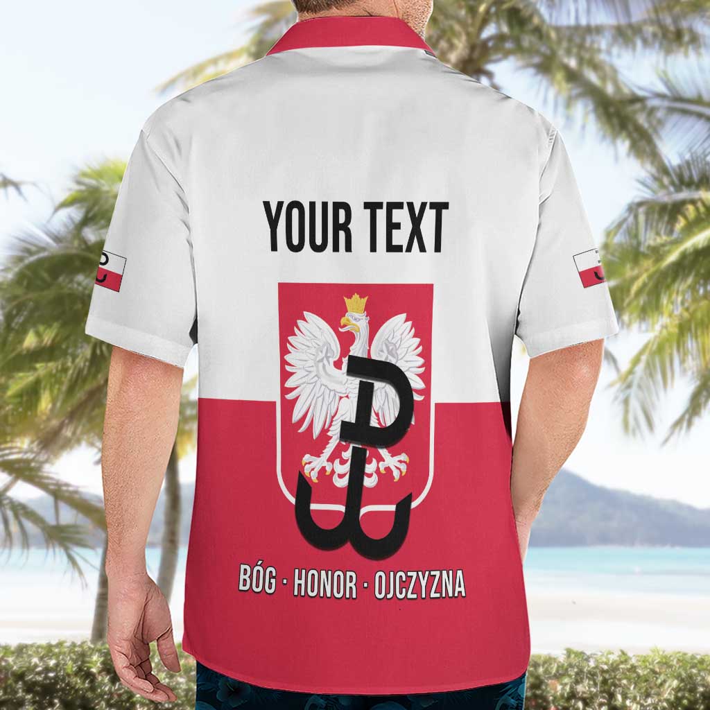 Personalized Warsaw Uprising 1944 Poland Hawaiian Shirt White Eagle Kotwica Bóg Honor Ojczyzna