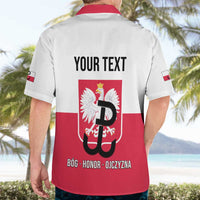 Personalized Warsaw Uprising 1944 Poland Hawaiian Shirt White Eagle Kotwica Bóg Honor Ojczyzna