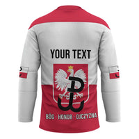 Personalized Warsaw Uprising 1944 Poland Hockey Jersey White Eagle Kotwica Bóg Honor Ojczyzna
