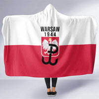 Warsaw Uprising 1944 Poland Hooded Blanket White Eagle Kotwica Bóg Honor Ojczyzna