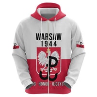 Personalized Warsaw Uprising 1944 Poland Hoodie White Eagle Kotwica Bóg Honor Ojczyzna
