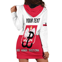 Personalized Warsaw Uprising 1944 Poland Hoodie Dress White Eagle Kotwica Bóg Honor Ojczyzna